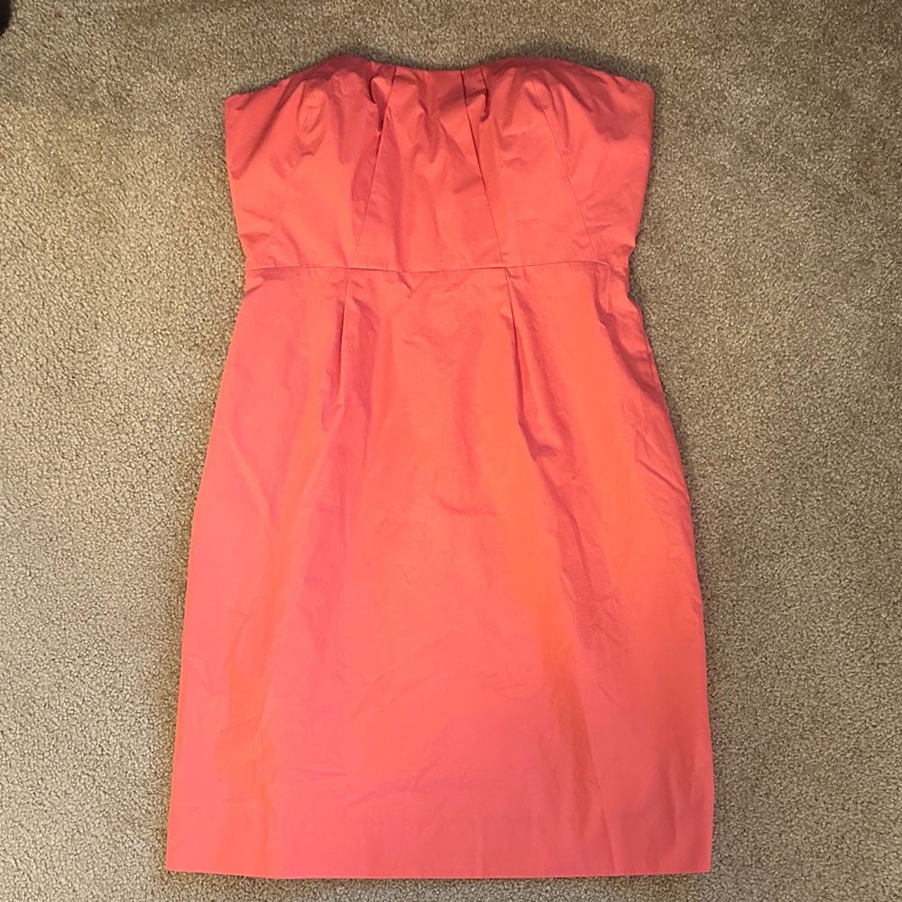 JCrew Strapless Coral Dress